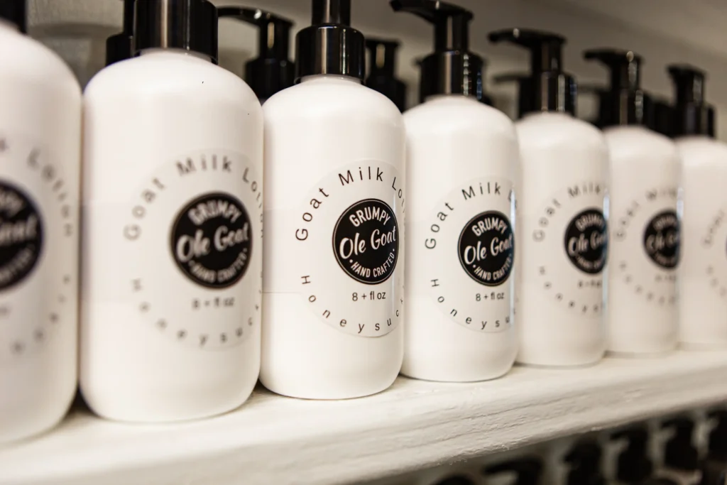 Goat Milk Lotion on the Shelf