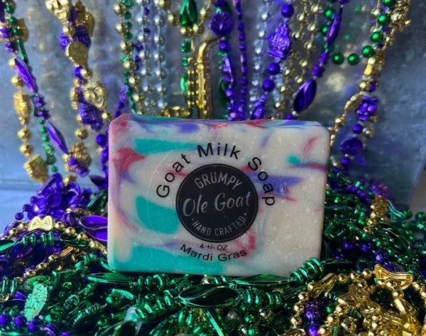 Mardi Gras Goat Milk Bar Soap