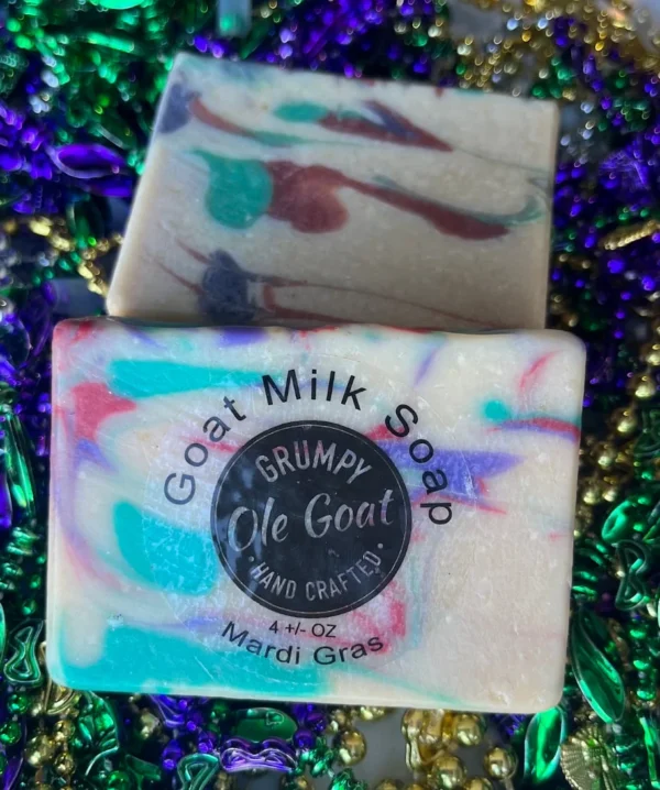 Mardi Gras Goat Milk Bar Soap